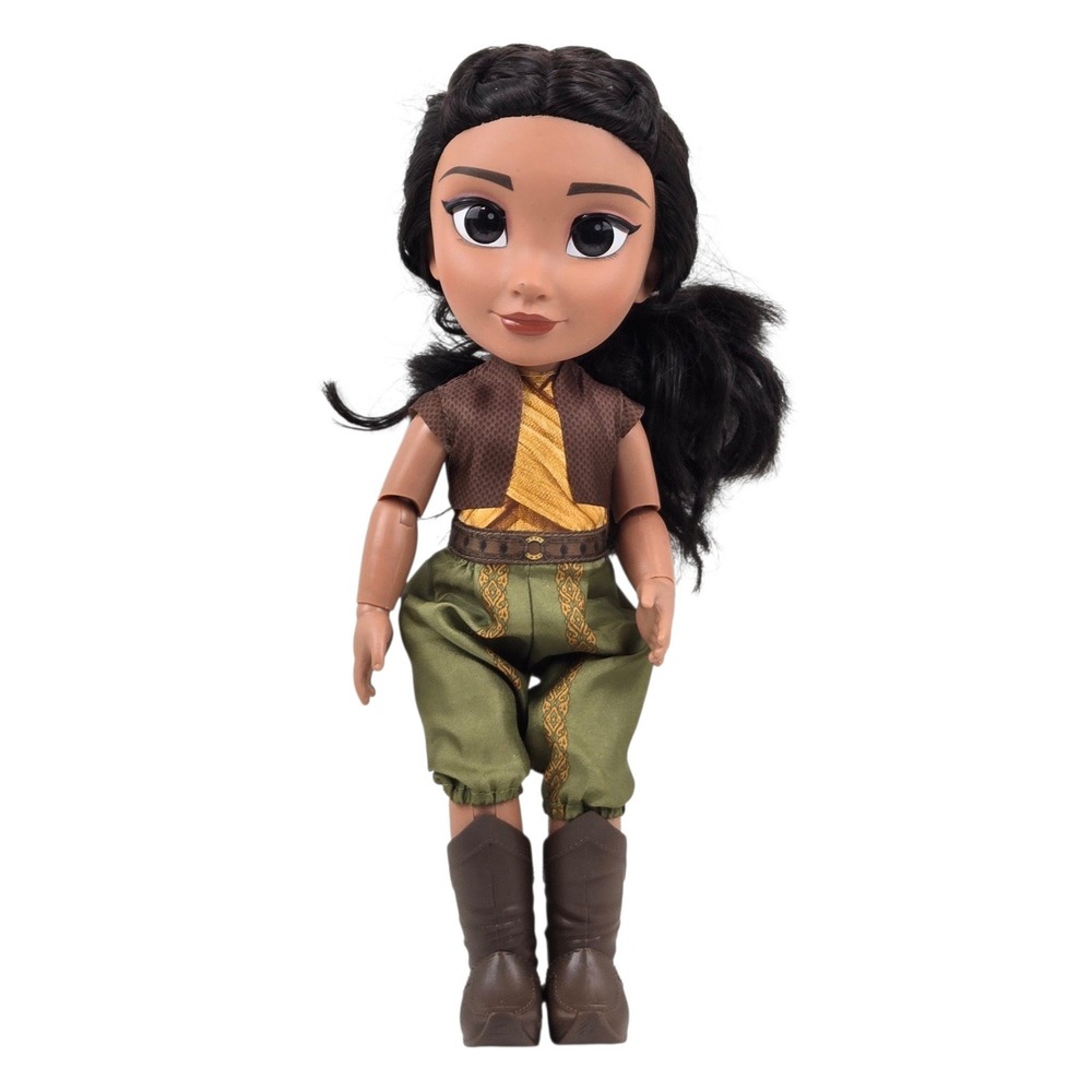Disney Raya Doll Last Dragon Articulated Figure Green Brown 14.5in Toy